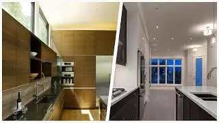 75 White Floor Kitchen With Limestone Backsplash Design Ideas You'll Love 🔴