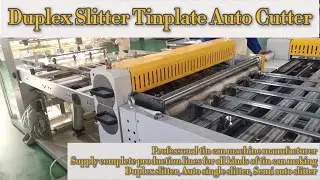 Duplex Slitter automatic tinplate cutting slitting machine for tin can making line