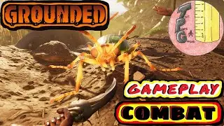Grounded Game Play Combat ~ Bombardier Beetle Battles ~ Bug Bashing Music Video