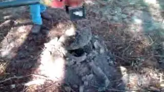 Drilling Postholes in Clay