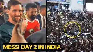 Messi&rsquo;s day 2 in India sees crazy fan reactions in Hyderabad!