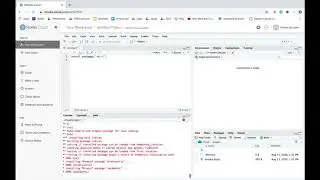 Installing the swirl tutorial package in RStudio Cloud