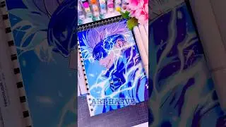 Gojo speed drawing✨ #shorts #drawing #anime #jujutsukaisen