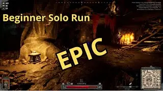 Dark and Darker beginner solo run escape - Goblin caves - Mute mode gaming