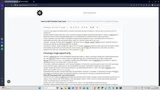 Free Text to PDF Converter &ndash; Fast & Easy Online Tool