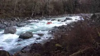 Skykomish River Rafting Boulder Drop Triad River Tours