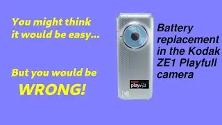 Проблемы замены батареи в фотоаппарате Kodak ZE1 Playfull.