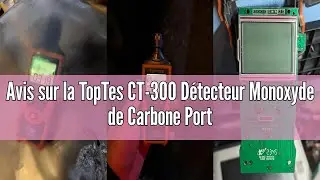 Avis sur la TopTes CT-300 D&eacute;tecteur Monoxyde de Carbone Portable, D&eacute;tecteur CO+Alarme Sonore et Visu