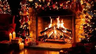 Beautiful Fireplace 4K - Camino acceso -  legna scoppiettante - serenit&agrave; - suoni di fuoco natale