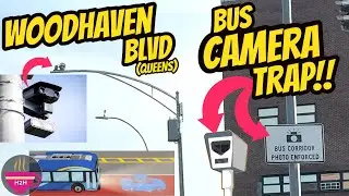 Caution! Bus Camera Woodhaven Blvd x Elliot Ave x Queens Blvd (Queens NY) #Buscamera #speedtrap