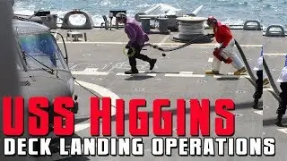 USS Higgins deck landing operations