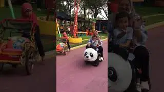 Nabil jalan jalan naik motor panda #short #jalan