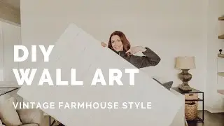 DIY Farmhouse Wall Art - Scrap wood and faux shiplap easy