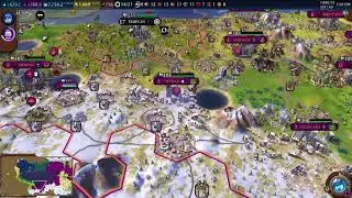 Civilization 6 ps4 (Live) Domination victory only! Part 5