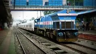 2nd Trial Run Of High Speed Talgo Train with Diesel Loco WDP4 Knocks Virar : Indian Railways