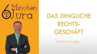 Das dingliche Rechtsgesch&auml;ft