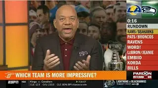 PTI | Wilbon Breaks Down NFL Championship Matchups: Patriots-Broncos, Seahawks-Rams
