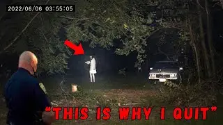 Moments after Cops Witnessed Paranormal Trail Camp Activity