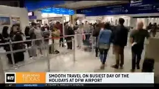 Smooth travel on busiest day of the holiday at DFW airport