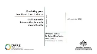 Predicting poor functional trajectories to facilitate early intervention in youth mental health