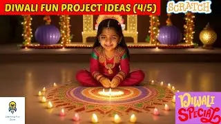 Diwali Fun Projects : Colorful Diwali Rangoli in Scratch (Part 4/5)
