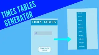 How to make a times tables generator app on app lab Code.org (Coder Kid)