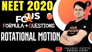 Rotational Motion Class 11 Physics P1 | NEET Physics Formula Based Questions | NEET 2020 Preparation