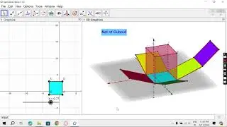How to make 3-D net of Cuboid in GeoGebra?
