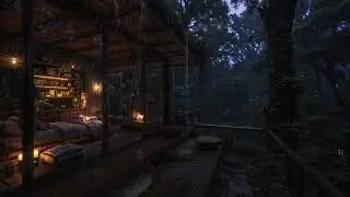 8 Hours Night Rain in the Woods 🌿 Let Go, Breathe Slow & Sleep Deeply