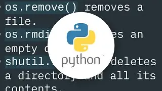 How do I delete a file or folder in Python?