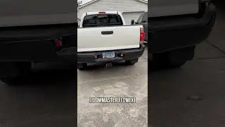 Flowmaster FlowFX exhaust on second gen v6 Tacoma prerunner
