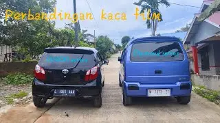 review modifikasi kaca film coolplus diamond series ( karimun kotak ) dan UV400 ( agya - ayla )