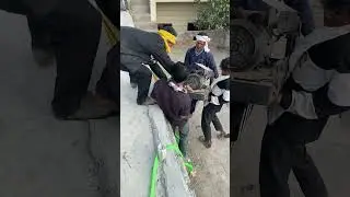 Monkey / Lift Machine Fitting For Construction site #constructionproject #construction