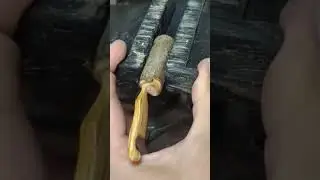 make a key chain from wood shaped like a banana #woodscraft #woodworking #wooddesigner