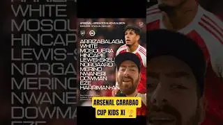 Arsenal v Brighton Carabao Cup Kids Line Up