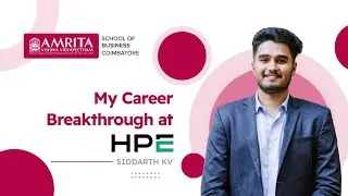 Mr. Sidharth KV Placed at HPE | Student Success Story | Coimbatore Campus