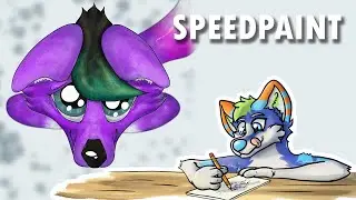 Speedpainting | Rebecca Wolf | Furry Anthro