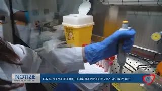 COVID. NUOVO RECORD DI CONTAGI IN PUGLIA: 2162 CASI IN 24 ORE