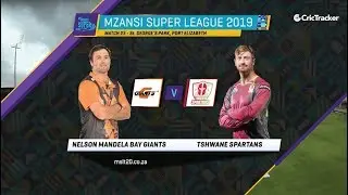 Highlights: MSL 2019, Match 23, Nelson Mandela Bay Giants vs Tshwane Spartans