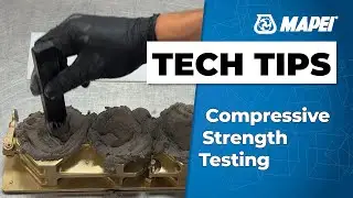 Compressive Strength Testing of MAPEI's Cementitious Grouts and Repair Mortars