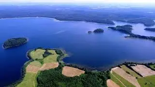 Plateliai lake birds eye view