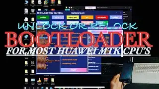 Unlock / Relock Huawei MTK BOOTLOADER Without Code or Generator - MTK Client Tool V5.2