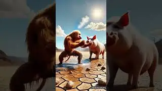 Bandar ki power 👍😁 #viral#short#ai #monkey#video#creative #creativity