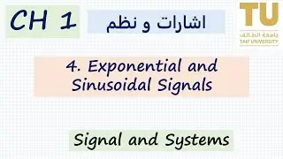 4. Exponential and Sinusoidal Signals