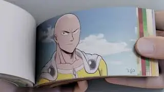 Goku vs One Punch Man Fight  Flipbook #Creativity #Flipbook #Anime #foryou