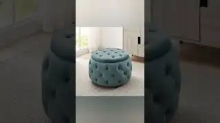 Functional and Fashionable || Round Storage Ottomans
