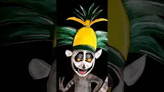 King Julien #sfxmakeup #kingjulien #bodypaint #mua #fxmua
