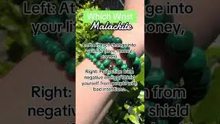 Which wrist do you wear malachite for the most benefits? #malachite #malachitecrystal
