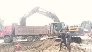 Construction Track Loading by  Volvo vaku  || RM tractor BD