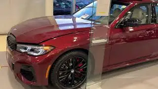 2022 BMW M340i Aventurine Red with Ivory White Merino lthr